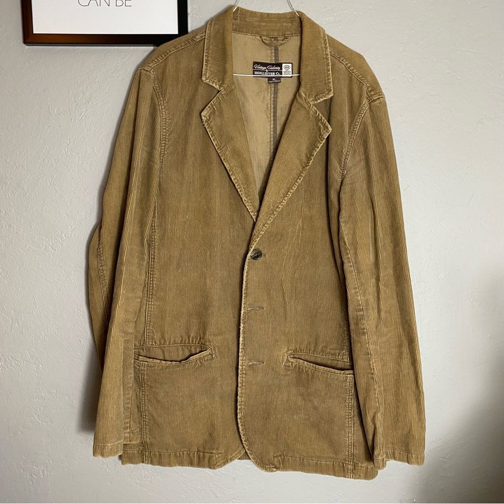 Vintage Tailoring by Hollister Company trendy Brown Corduroy Blazer Sport Coat